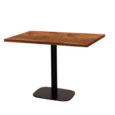 Table pied noir 120x70cm chene hunton - intérieur - RestooTab