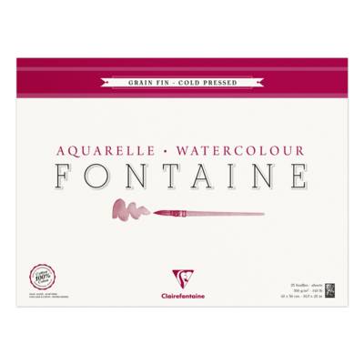 Bloc Fontaine 25 feuilles grain fin 42x56 300g encollé 4 côtés
