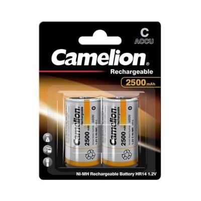 Pack de 2 piles rechargeables HR14 D Mono 2500mAh