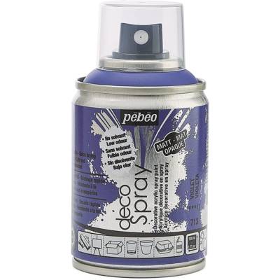 Aérosol 100 ml Peinture opaque permanente faible odeur VIOLET - PÉBÉO