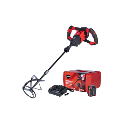 Malaxeur sans fil RUBIMIX E-10 Energy CAS - Ø 120 mm - Avec Batterie 18V + Chargeur + Coffret - RUBI - 26570 - Maxoutil