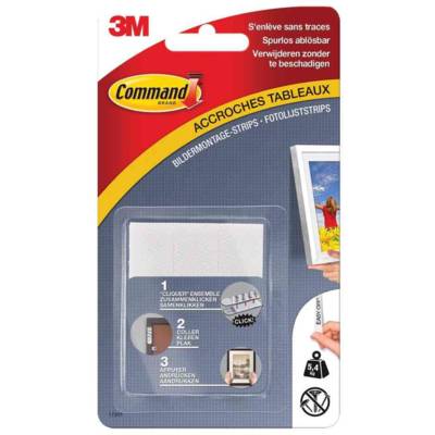 Lot de 4 set de 2 bandes adhésives fixation de cadre moyenne (1,4 Kg avec 2 )