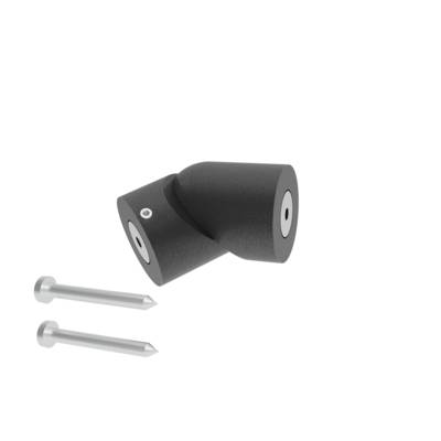 Articulation main courante aluminium noir - Ø 40 mm - Gedimat