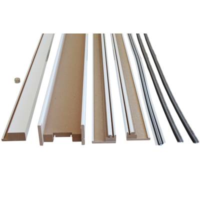 Kit habillage UNIQUE 95 blanc pour porte de 63 à 103cm - Gedimat - ECLISSE
