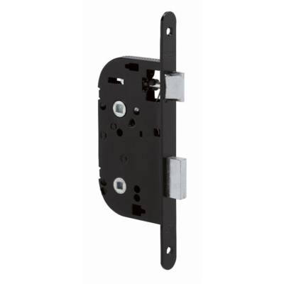Coffre axe 40 NF métalux Bec de cane condamnation noir EURO-ELZETT - sans gâche réversible - G841X077K4 - Maxoutil