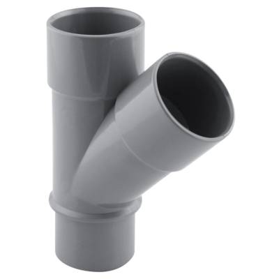 Culotte PVC 45° mâle/femelle pour tube d'évacuation - D100 - Gedimat - FITT
