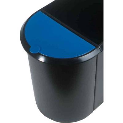 Couvercle pour corbeille à papier Duo-System H61039 Bleu