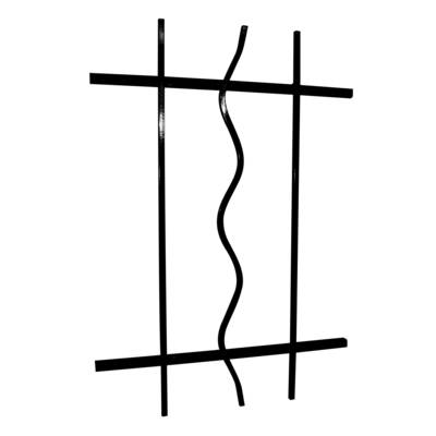 Grille de défense pour fenêtre ONDULEE - haut.45cm - Gedimat - LAHFER