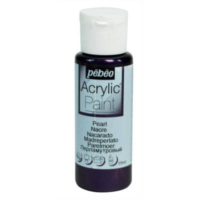 Flacon 59ml Peinture ACRYLIC PAINT Violet Nacre - PÉBÉO