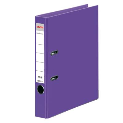 Classeur à levier maX.file Protect Plus Polypro Int / Ext Dos de 50 mm Lilas - HERLITZ