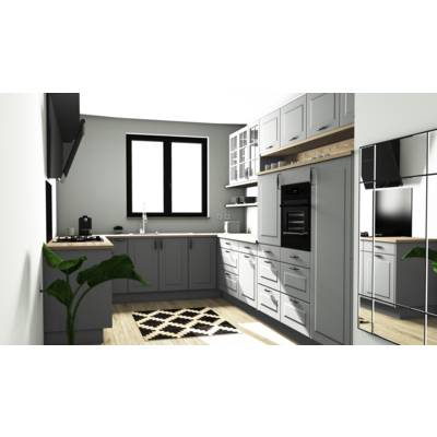 Joue d'habillage de cuisine LIATH gris satin - Gedimat - BCD