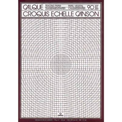 Bloc 50 Feuilles Papier calque Dessin technique A4 90/95 g