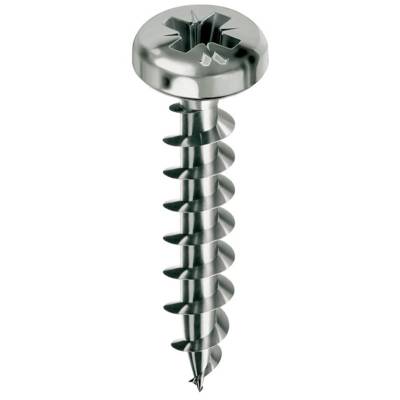 Vis MUSTAD Panelvit Chromiting - Tête cylindrique - PZ2 - Filetage total - Ø4x25mm - Boite de 500 - PVACZC400250C8C - Maxoutil