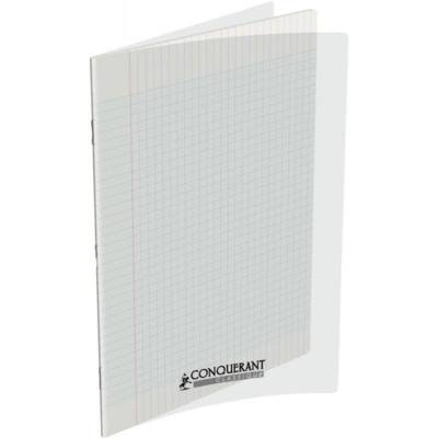 Cahier Classique 24x32cm Grands Carreaux Seyès 48 Pages Couv Polypro incolore