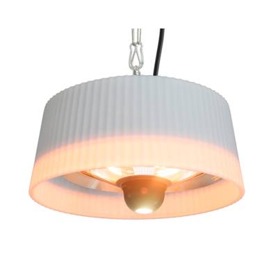 Parasol chauffant électrique suspendu SIRMIONE Blanc - Gedimat