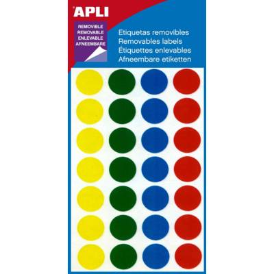 Pochette 112 pastilles enlevables  Ø 15 mm