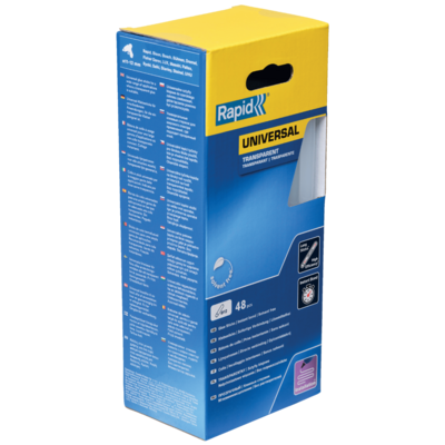 Bâtons de colle Transparente Universelle 190 mm x 48 Sticks - Boite - RAPID-ISABERG - 5001411 - Maxoutil
