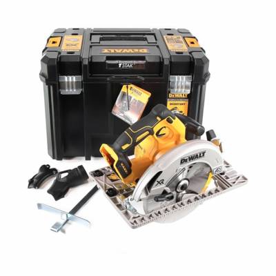 Scie circulaire XR 18V 184 mm - DEWALT - sans batterie ni chargeur - coffret - DCS572NT-XJ - Maxoutil