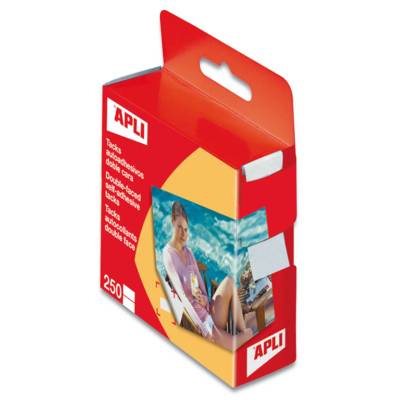 Boite de 250 pastilles double-face  10 x 16 mm