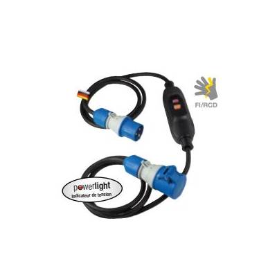 Rallonge CEI avec disjoncteur de protection PRCD IP44 - SCHWABE - 45224 - Maxoutil