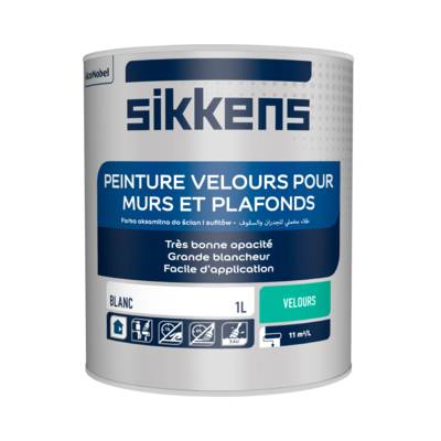 Peinture murs et plafonds VELOURS blanc - Gedimat - SIKKENS ARTISANS