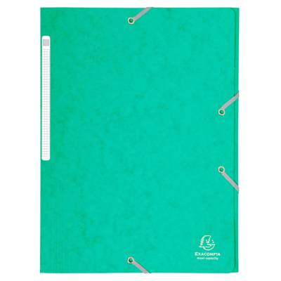 Chemise à élastiques Maxi capacity carte lustrée 425gm² Nature Future A4 Vert