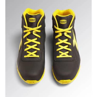 Chaussure haute GLOVE MDS noir et jaune - Gedimat