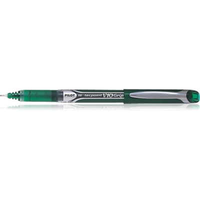 Stylo roller Hi-Tec V10 grip pointe aiguille vert - PILOT