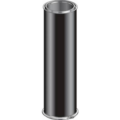Conduit isolé inox/inox Ø230 L.100 cm ED1000-230i ral noir mat POUJOULAT - 31230005NOIR - Maxoutil