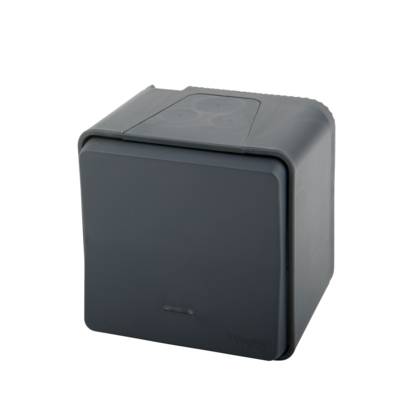 Va-et-vient lumineux avec voyant en saillie IP55 IK08 gris MUREVA - Gedimat - SCHNEIDER ELECTRIC