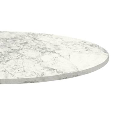 Plateau de table Ø120cm Marbre Bianca Luna - RestooTab