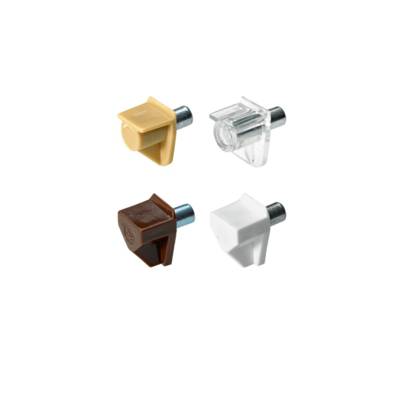 Taquets d'étagère Safety ø 5 mm, Acier, Plastique blanc - 1 pièce - HETTICH - 25090 - Maxoutil