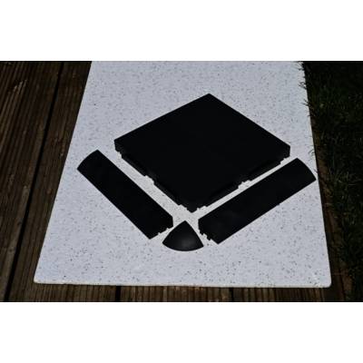 Kit bordures + angles pour dalles QUADRA - Gedimat - CREAGREEN