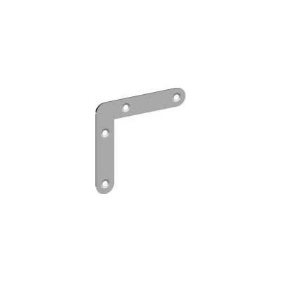 Équerre de cadre plate 3032 MONIN - Zinguée - Bout rond - 40x40x10 mm - 514630