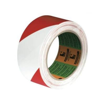 Ruban adhésif de signalisation rouge/blanc - 50mmx33m - Gedimat - SCAPA