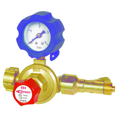 Détendeur propane réglable avec mano et sécurité - Gedimat - EXPRESS