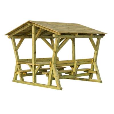 Table pique-nique avec toit - JAD Groupe
