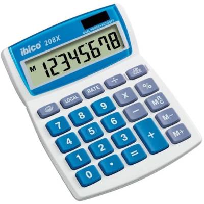 208X Calculatrice de Bureau Ecran Inclinable - IBICO