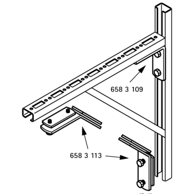 Equerres avec plaques de verrouillage WALRAVEN ez - Pour en rail BIS RapidRail WM0-35 EZ 135° - 6583113 - Maxoutil
