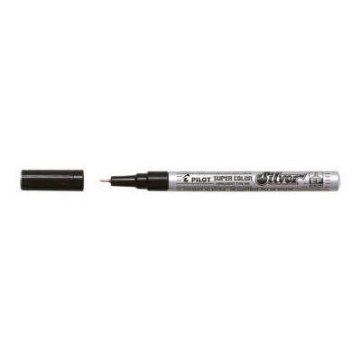 Marqueur permanent Super Color Pointe extra fine Argent - PILOT