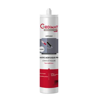 Mastic acrylique blanc 310ml GEDIMAT PERFORMANCE PRO - Gedimat