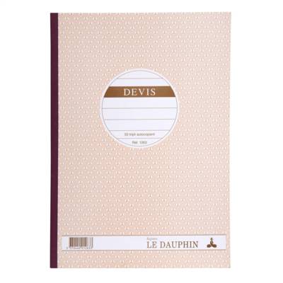 Manifold autocopiant 297X210 Devis 50 tripli - Avoine - LE DAUPHIN
