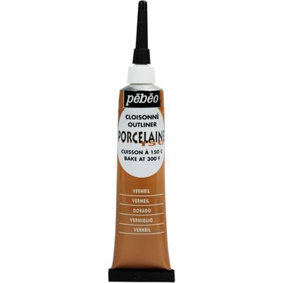 Tube 20ml Peinture Acrylique P150 Outliner Cloisonné VERMEIL - PÉBÉO