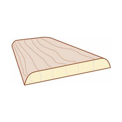 Chant plat Pin des Landes sans nœud abouté 2 arrondis section 6x30mm long.2,15m - Gedimat - SOTRINBOIS