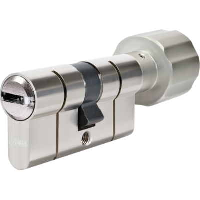 Cylindre à bouton P6PS PréSnap Varié - 45 x 45 mm - Bouton 45 mm - Laiton nickelé - ABUS - 5017699-31