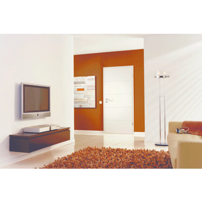 Bloc-porte laqué tubulaire HANOVRE cloison de 70 à 80 mm blanc - 204 x 83 cm - Gedimat - WESTAG