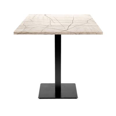 Table pied noir 70x70cm maia - intérieur - RestooTab