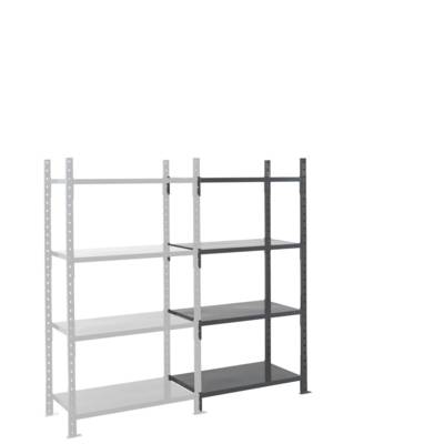Rayonnage Fliplus - Kit suivant tôlé peint 2000x1010x600mm 4 niv. - MANORGA