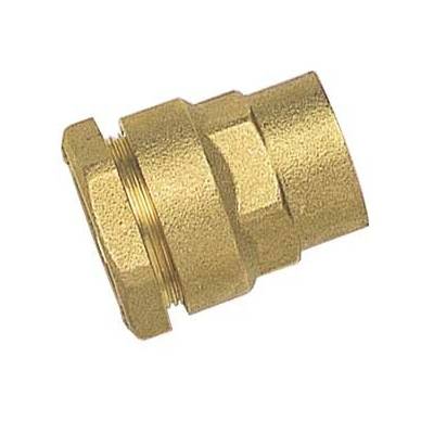 Raccord laiton brut droit femelle à visser diam.20x27mm pour tube polyéthylène diam.25mm en vrac 1 pièce - Gedimat - BOUTTE