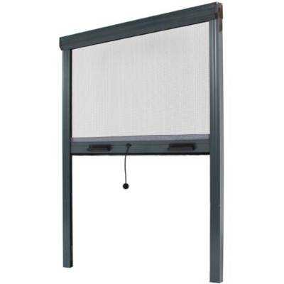 Moustiquaire verticale 160x160 cm en toile de fibre de verre - Monture aluminium - RAL 7016 - AMB FRANCE - ZV04516016067